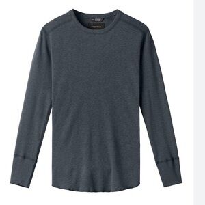 Wings + Horns Slub Long Sleeve Tee Grey
